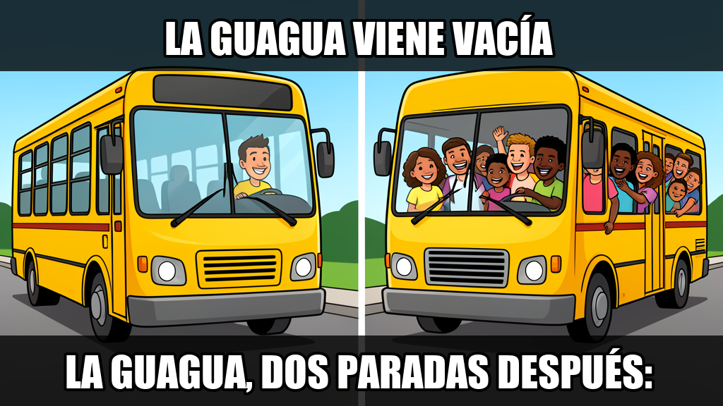 La guagua viene vacía / La guagua, dos paradas después